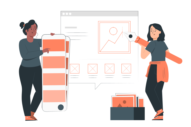 Website refresh and optimisation services illustration